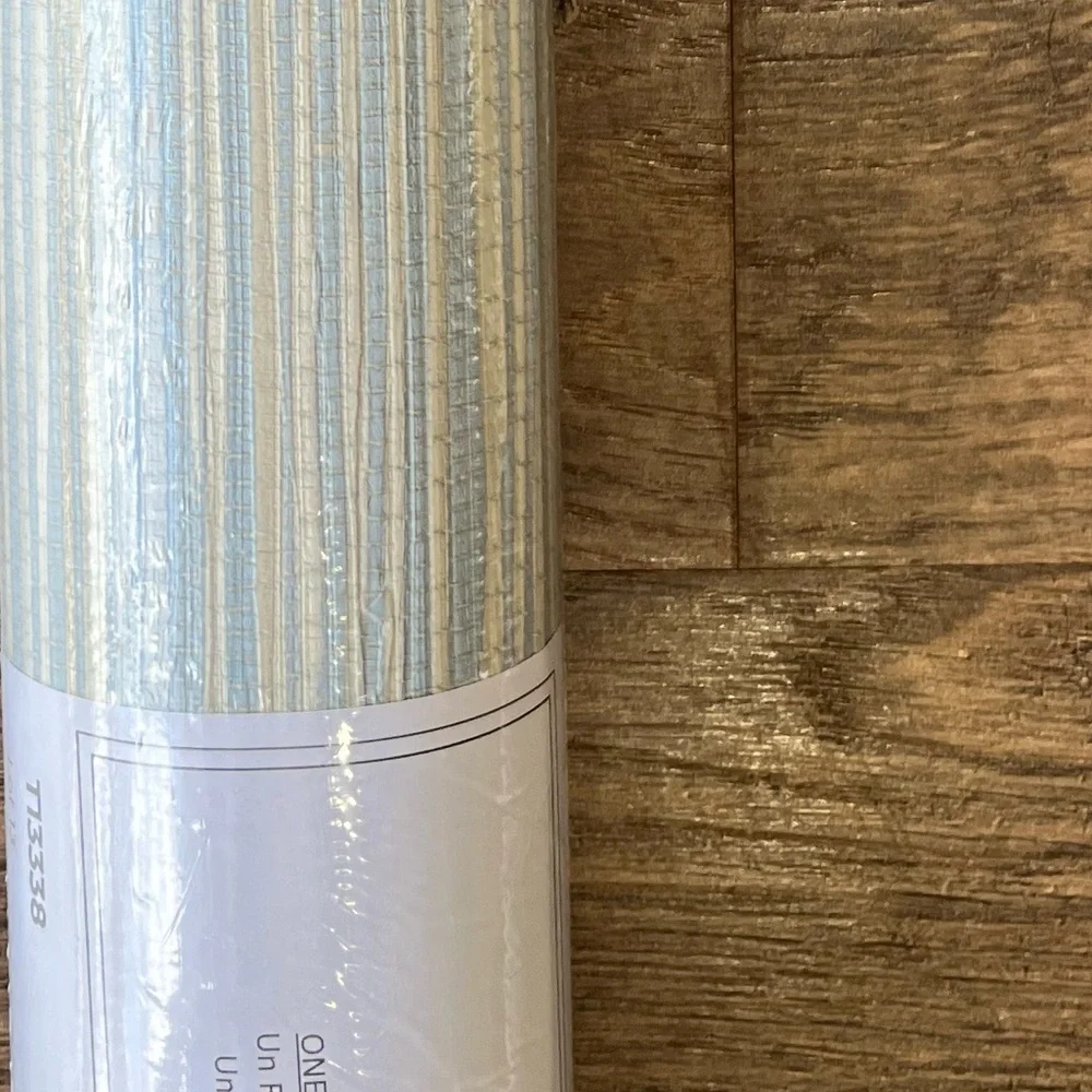 NWT Thibaut Wallpaper T13338 St Thomas Spa Blue Non Woven Vinyl 1 Double Roll